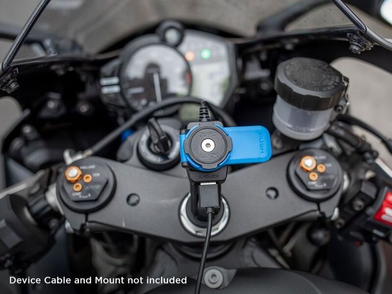 Support moto Quad Lock pour adaptateur à boule de 1" RAM