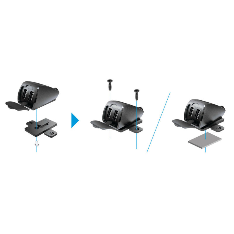 Lampa USB Fix Trek 2 dubbele USB motorlader – waterdicht