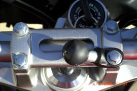 RAM Mount spiegelvoet basisplaat met 1 inch kogel voor motor navigatie / telefoonhouder - RAM-B-272U