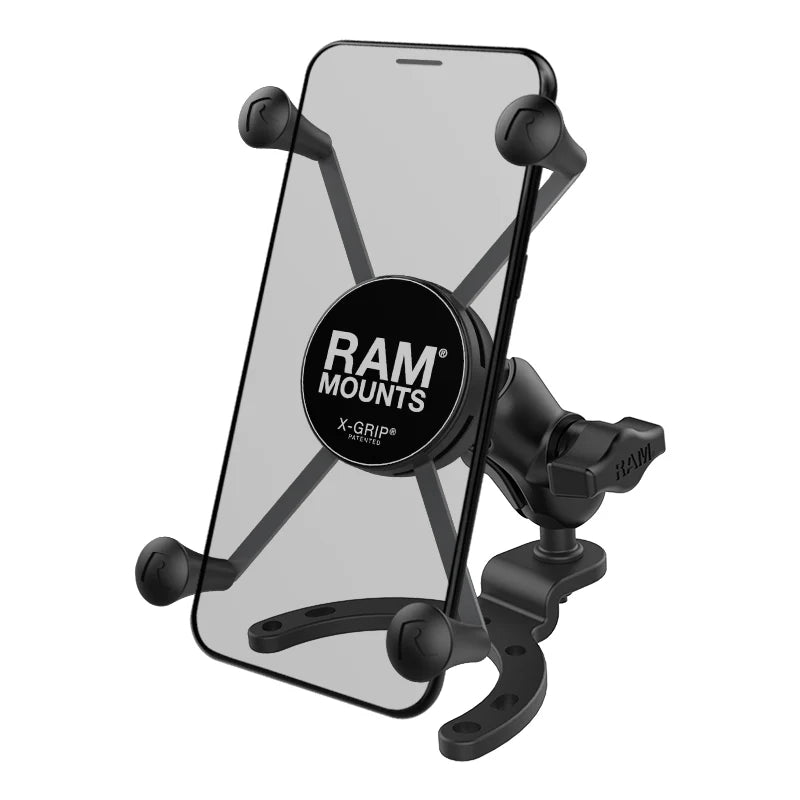 Support de réservoir de moto RAM Mount grand modèle avec X-Grip grand modèle (RAM-B-411-A-UN10BU)