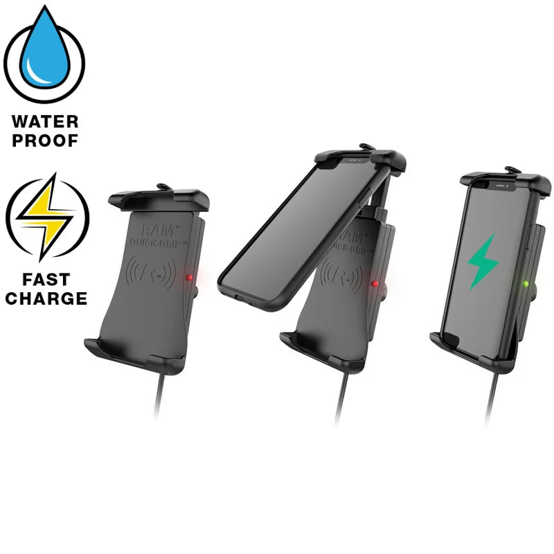 Chargeur de téléphone sans fil étanche RAM Quick-Grip Tough-Claw (RAM-B-400-A-UN14W)