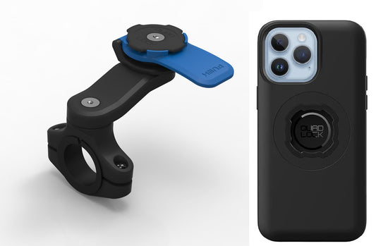 Quad Lock Handlebar Mount Bundle with iPhone Case