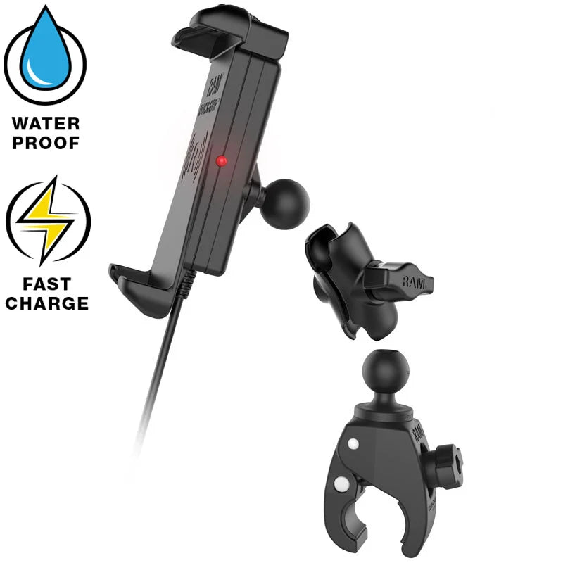 Chargeur de téléphone sans fil étanche RAM Quick-Grip Tough-Claw (RAM-B-400-A-UN14W)