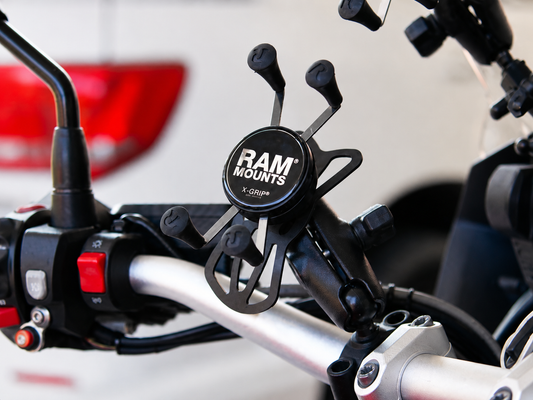 RAM Mount X-Grip telefoonhouder voor motorstuur / buis 28,6–38 mm - RAM-B-408-112-15-UN7U