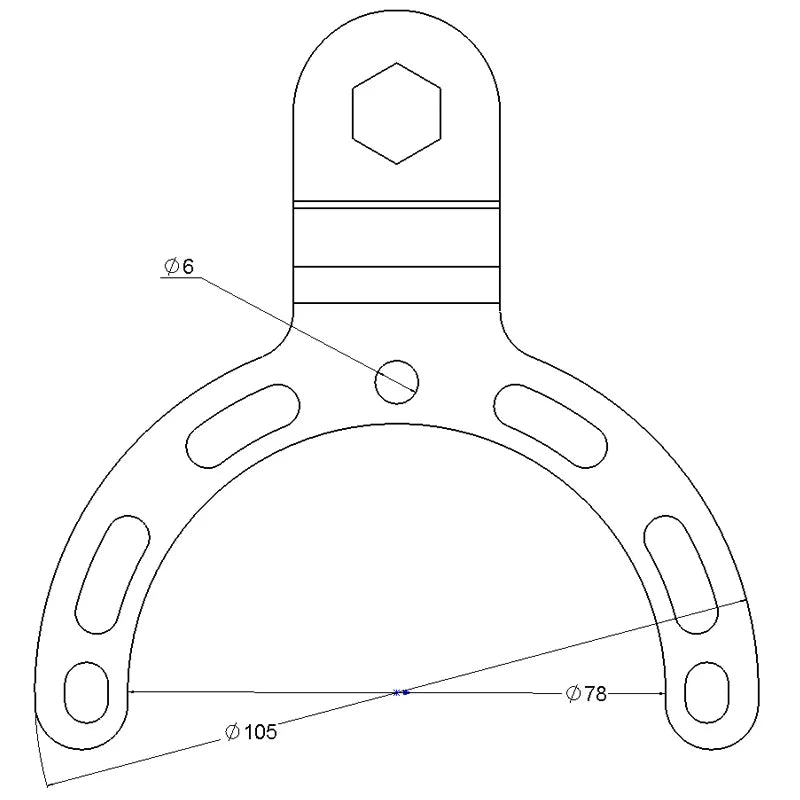 Base RAM Mount pour réservoir d'essence petit - RAM-B-410U