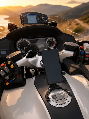 Support de réservoir de moto RAM Mount grand modèle avec X-Grip grand modèle (RAM-B-411-A-UN10BU)