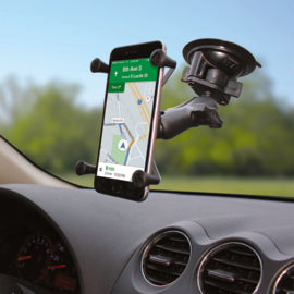 Support à ventouse RAM Mount avec support de téléphone X-Grip (RAM-B-166-UN7U)