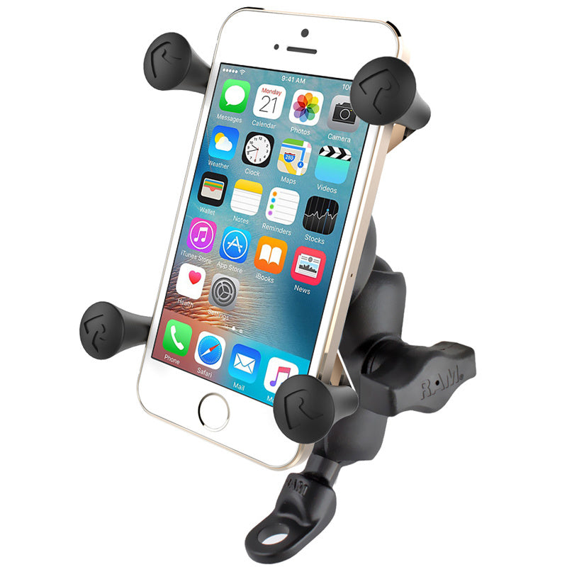 RAM Mount X-Grip spiegelmontage telefoonhouder motor voor kleine smartphones