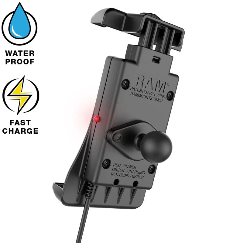 Chargeur de téléphone sans fil étanche RAM Quick-Grip Tough-Claw (RAM-B-400-A-UN14W)