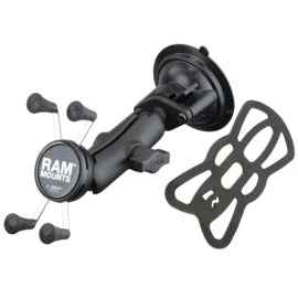 Support à ventouse RAM Mount avec support de téléphone X-Grip (RAM-B-166-UN7U)