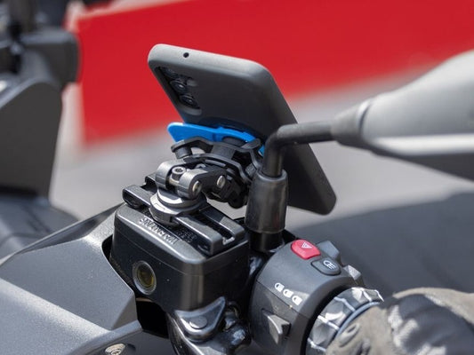 Quad Lock Brake Reservoir mount Bundel met iPhone hoesje voor motor
