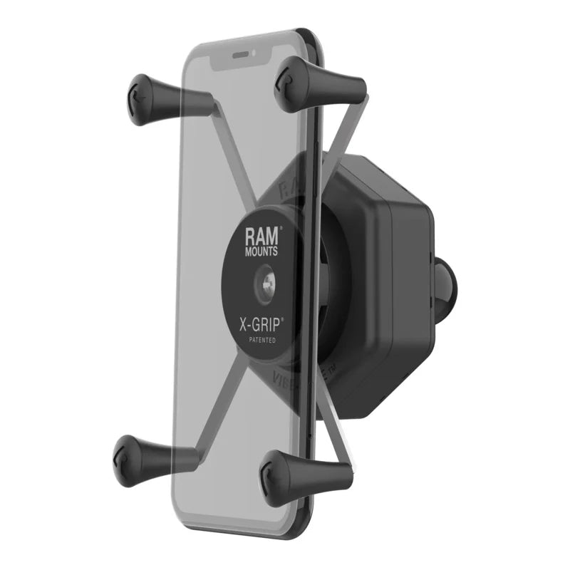 RAM Mount X-Grip grote telefoonhouder met Bal & Vibe-Safe Adapter - RAM-HOL-UN10B-462