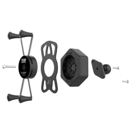 RAM Mount X-Grip grote telefoonhouder met Bal & Vibe-Safe Adapter - RAM-HOL-UN10B-462