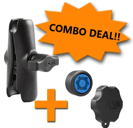 OFFRE : Support RAM Mount moyen 9,4 cm + Molette de sécurité Pin-Lock