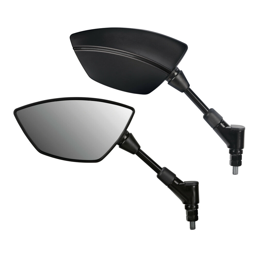 Lampa BAT Motorspiegel Set M10 x 1.25 Zwart | Universele Motor Spiegelset
