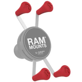 Capuchons en caoutchouc rouge RAM Mount pour X-Grip universel - RAP-UN-CAP-4-REDU