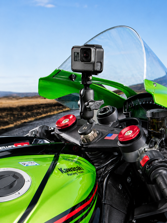 RAM Mount GoPro motorhouder met balhoofdbevestiging - trillingsbestendige actioncam mount (RAM-B-176-GOP1U)