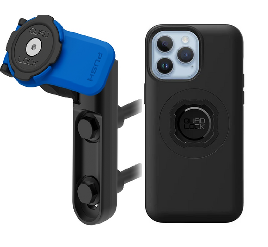 Quad Lock Brake/Clutch Mount Bundle with iPhone Case
