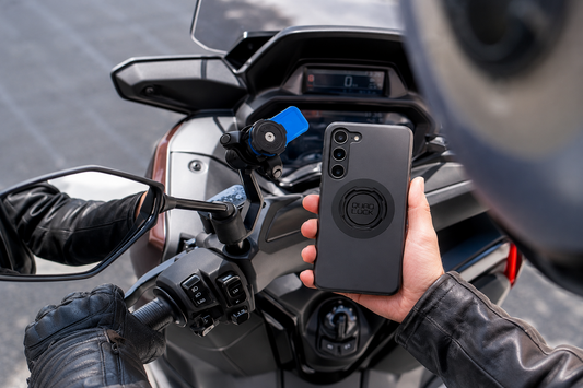 MAG Quad Lock Mirror Stem Mount Bundel met Samsung Hoesje voor Scooter & Motor