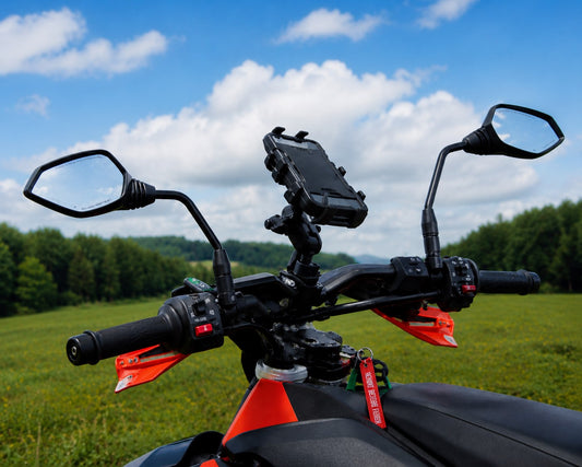 RAM Mount Quick-Grip motor telefoonhouder met stuurbevestiging - RAM-B-149Z-PD4U