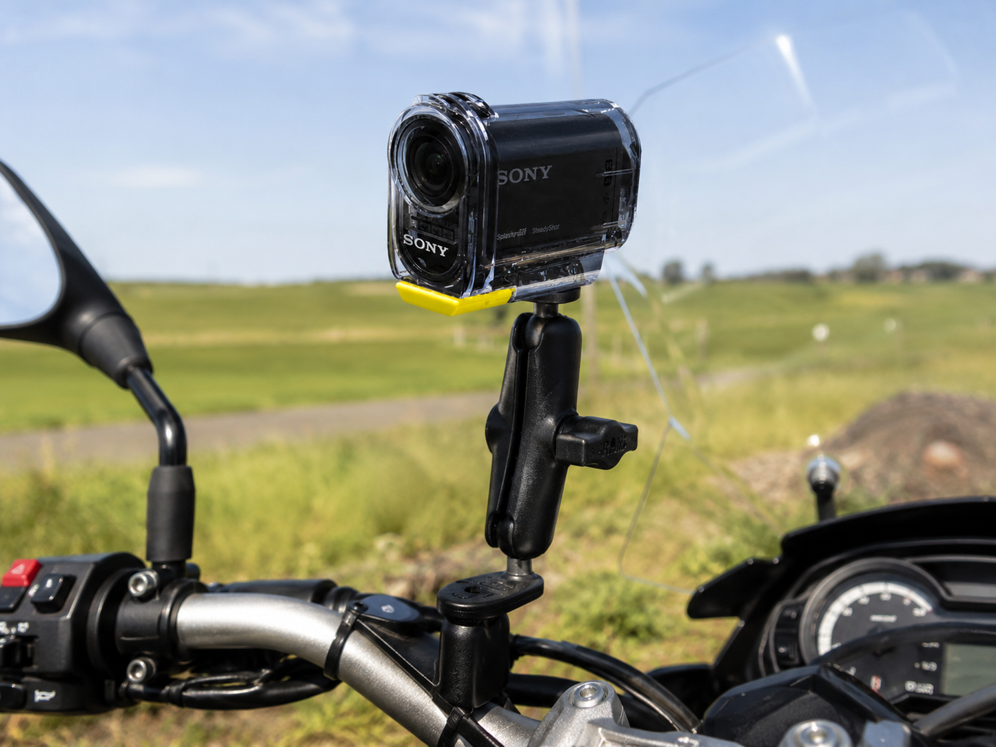 RAM Mount action camera houder voor motorfiets met balhoofdmontage - RAM-B-342-366U