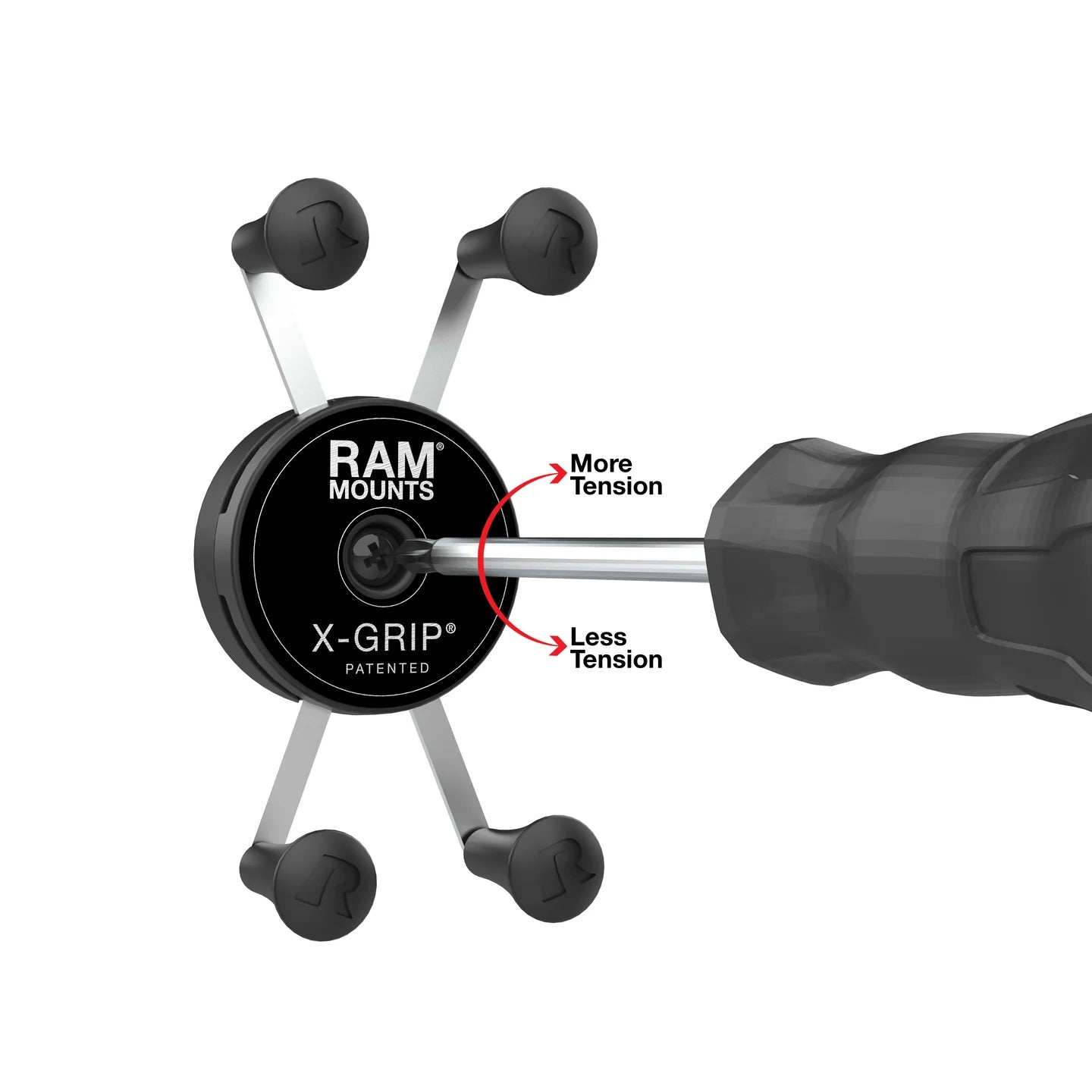Draaibare X-Grip telefoonhouder