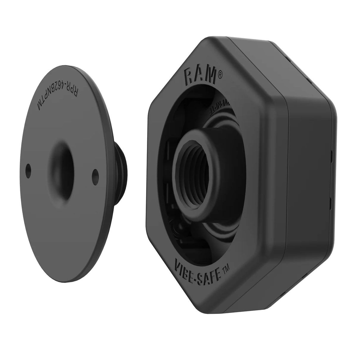 RAM Mount Vibe-Safe NPT-adapter voor 2-gatshouders