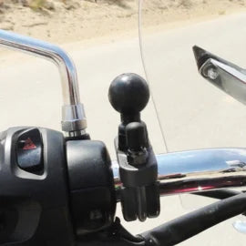 RAM Mount support de guidon avec étrier en U en acier inoxydable et boule de 1 pouce - RAM-B-231ZU