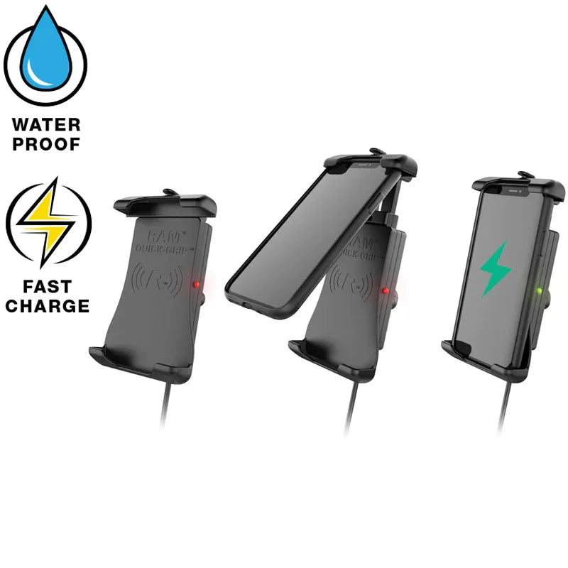 Chargeur de téléphone sans fil étanche RAM Quick-Grip 15W