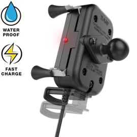 Combinaison : chargeur sans fil RAM X-grip + Lampa USB Fix Trek
