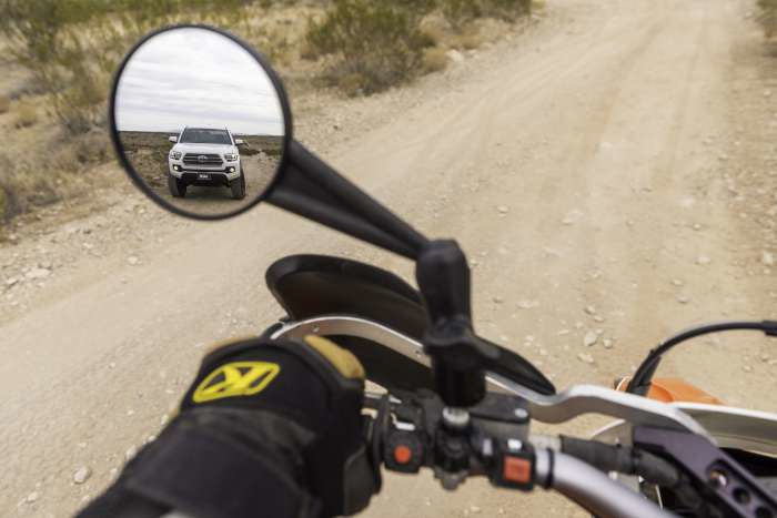 Doubletake Enduro Opvouwbare Motorspiegel voor Adventure & Enduro Motoren