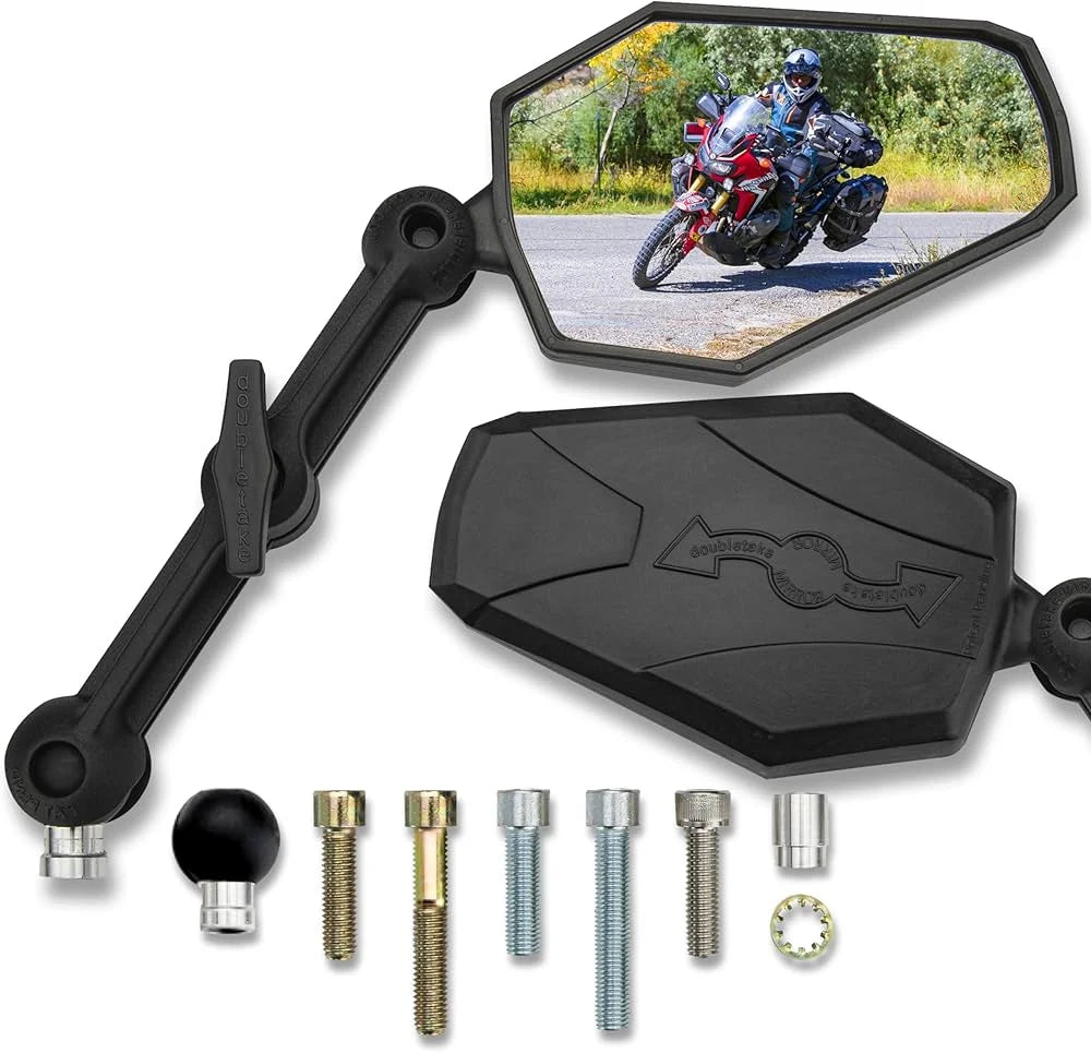 Double Take Adventure motorspiegel set (2 stuks) voor adventure & offroad motoren