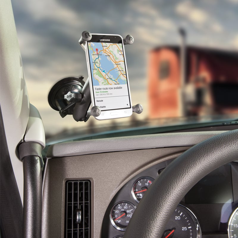 RAM Mount Kit ventouse avec support universel pour grand smartphone X-Grip (RAM-B-166-UN10U)