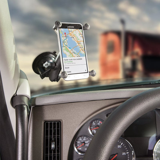 RAM Mount zuignap telefoonhouder met X-Grip voor smartphone – RAM-B-166-UN10U