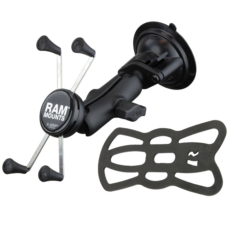 RAM Mount Kit ventouse avec support universel pour grand smartphone X-Grip (RAM-B-166-UN10U)