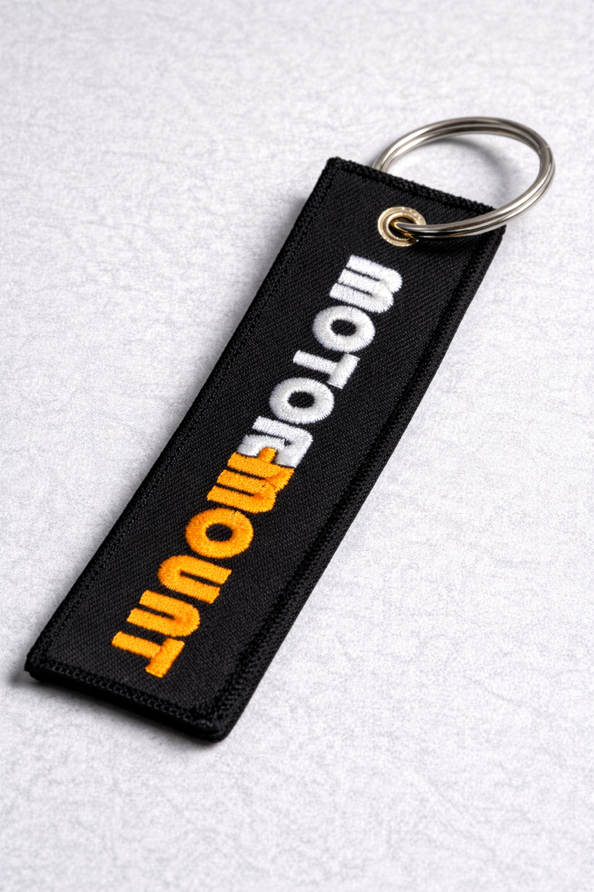 Motormount Sleutelhanger - Premium Fabric Key Tag