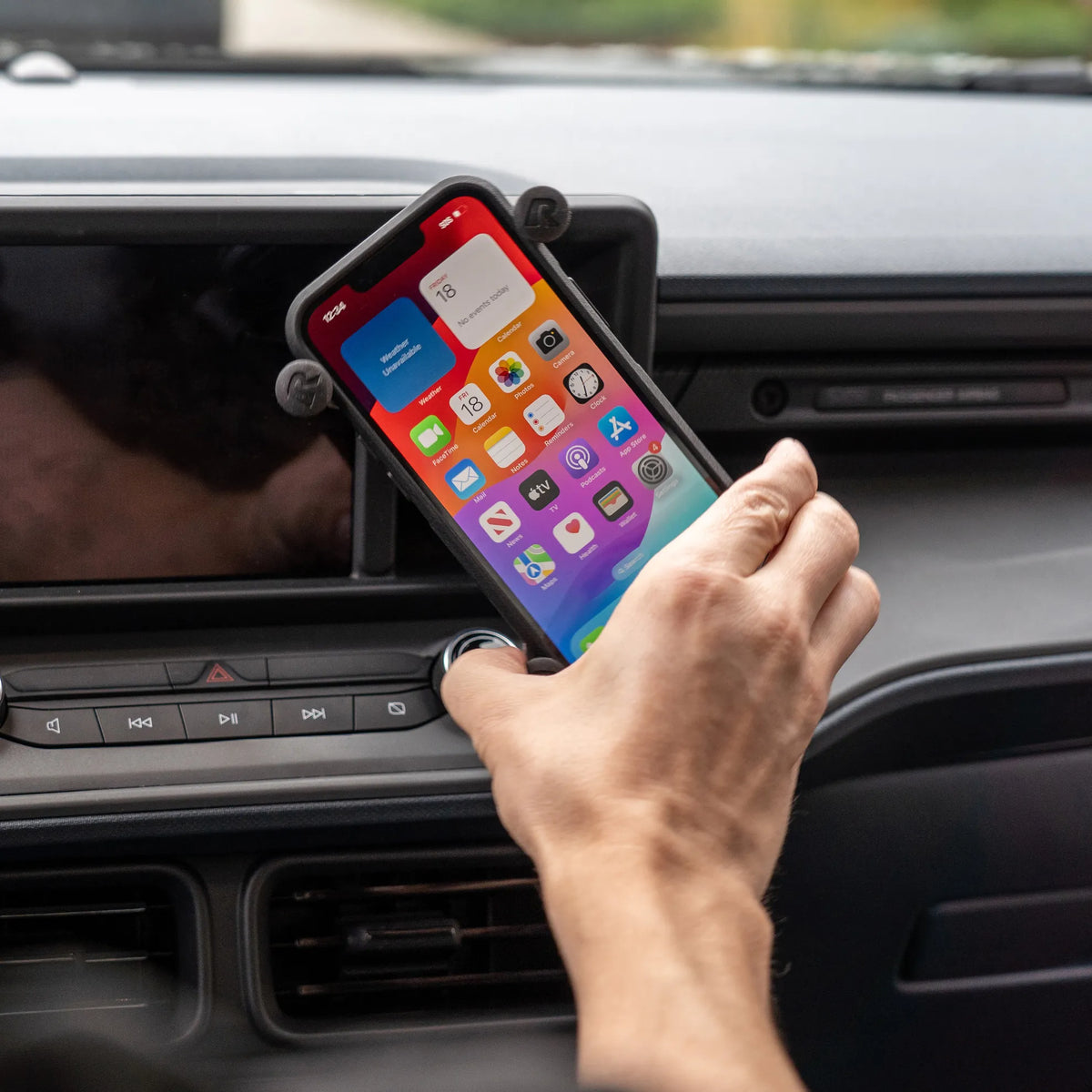 Draaibare X-grip telefoonhouder voor grote telefoons